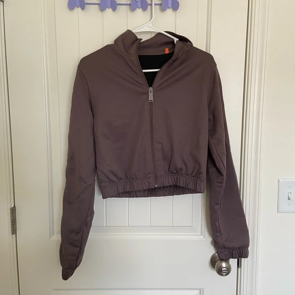 EUCAuthentic Heron Preston women’s‎ cropped track jacket — small